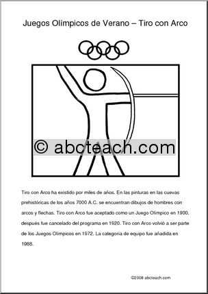 Spanish: Juegos OlÃŒmpicos – Arco y Flecha (elementaria)