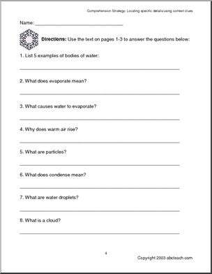 Unit: Snowflake Formation Part 1 (elem Upper Elem) – Abcteach