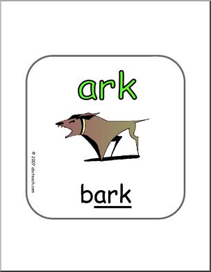 Word Family – ARK Words Sign