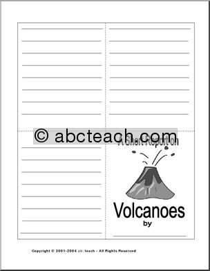 Report Form: Volcanoes (b/w)