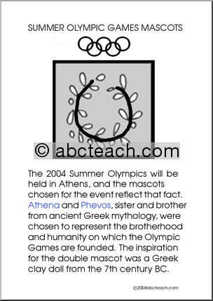 Past Olympics: Olympics 2004:  Athens Mascots