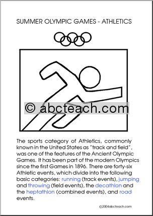 Summer Olympic Events: Athletics -Track and Field