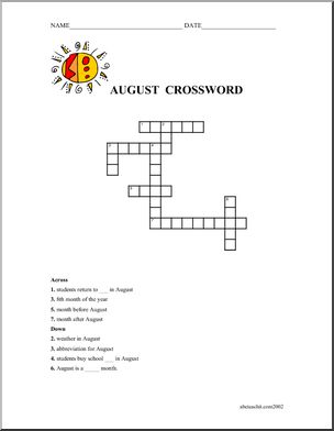 Crossword: August
