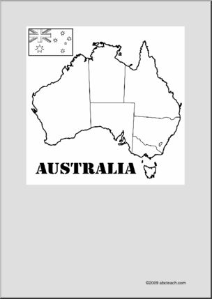Map: Australia – label the regions