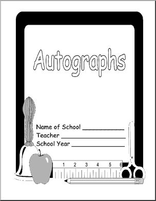 Shapebook: School Autograph Book