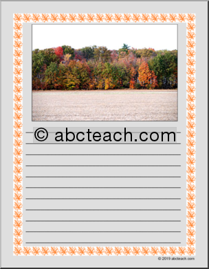 Autumn Photo Writing Prompts