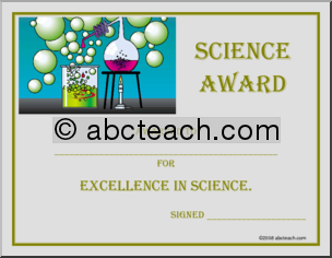 Certificate: Science