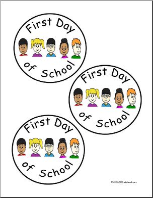 Badges: First Day of School