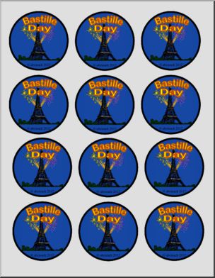 Badge: Bastille Day (color)