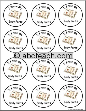 Small Badges: I Know My Body Parts