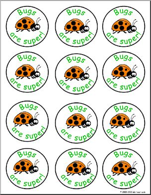Small Badge: Bugs are super!