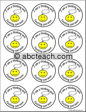 Small Badge: I am a Thinking and Feeling Person