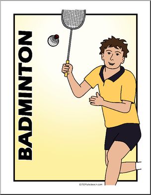 Poster: Sports – Badminton (color)