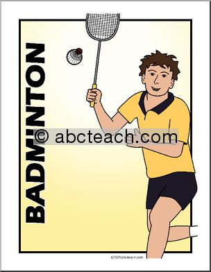 Poster: Sports – Badminton (color)