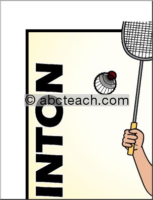 Large Poster: Sports – Badminton (color)