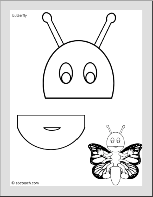 Paper Bag Puppet: Animals – Butterfly