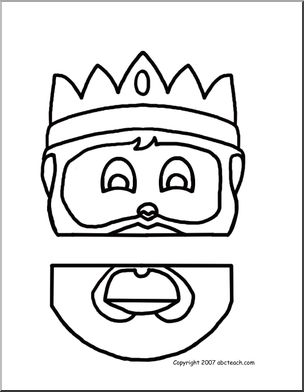 Paper Bag Puppet: Medieval King