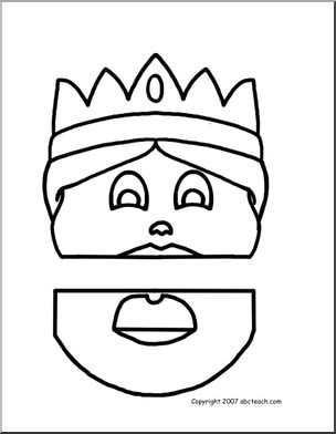 Paper Bag Puppet: Medieval Queen