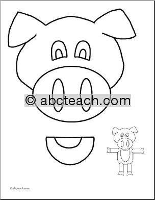 Paper Bag Puppet: Animals – Pig