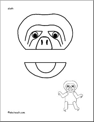 Paper Bag Puppet: Animals – Sloth
