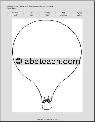 Balloon Color and Write