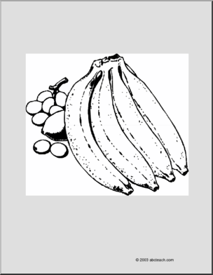 Coloring Page: Bananas