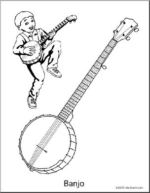 Coloring Page: Banjo