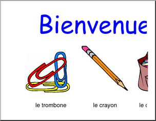 French Banner–Bienvenue Au Cours De FranÃ Ais – Abcteach