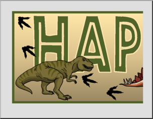 Dinosaur-Themed “Happy Birthday” Banner