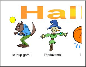 French Banner: Halloween