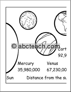 Banner: Solar System (b/w)