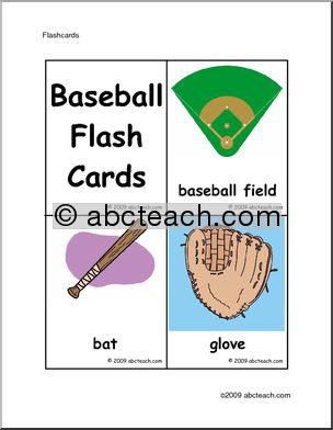 Flashcards: Sport – Baseball (color)