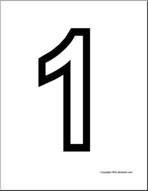 Alphabet Letter Patterns: Basic Alphabet numbers 0-9 (b/w)