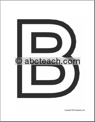 Alphabet Letter Patterns: Basic Alphabet A-Z (b/w, large)