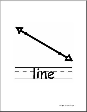 Clip Art: Basic Words: Line B/W (poster)