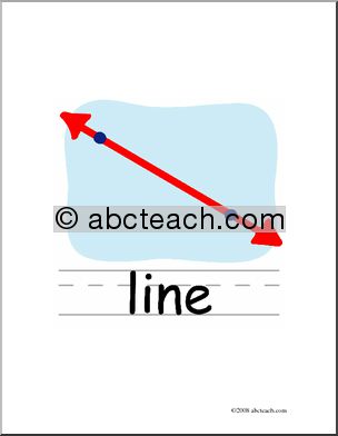 Clip Art: Basic Words: Line Color (poster)