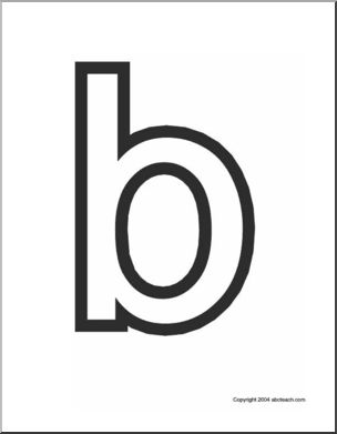 Alphabet Letter Patterns: Basic Alphabet a-z (b/w, large)