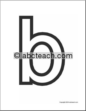 Alphabet Letter Patterns: Basic Alphabet a-z (b/w, large)