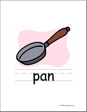 Clip Art: Basic Words: Pan Color (poster)