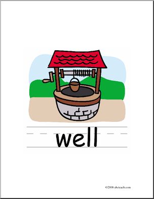 Clip Art: Basic Words: Well Color (poster)