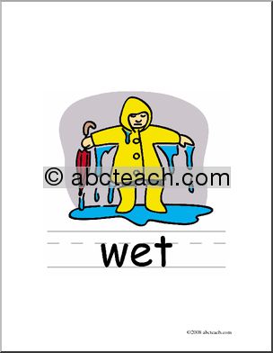 Clip Art: Basic Words: Wet Color (poster)