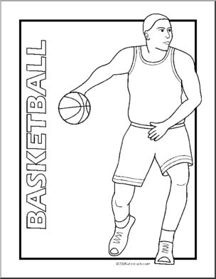 Coloring Page: Sport – Basketball