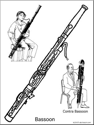 Coloring Page: Bassoon