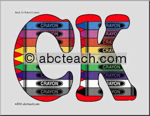 Bulletin Board: Back to School Crayon (color)