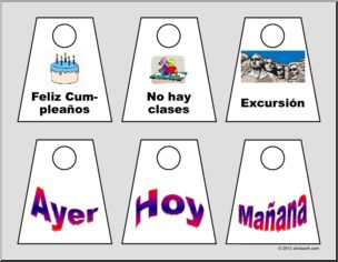 Spanish: Calendario-Event Tags – Large (color)