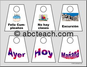 Spanish: Calendario-Event Tags – Large (color)