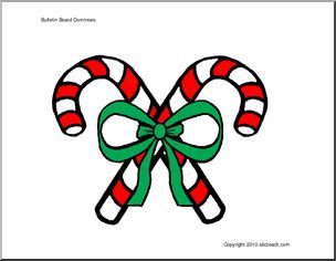 Bulletin Board: Christmas Dominoes (color) (prek/elem)