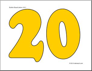 Bulletin Board: 2011 Gold Numerals (color)
