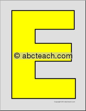 Bulletin Board Letters: Primary Colors (red, blue, yellow)