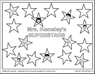 Bulletin Board Idea:  Superstar
